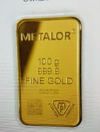 100 gram Gold Bars, £8,300